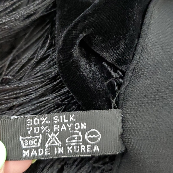 Loris accessories scarf lace black silk blend - Picture 5 of 5